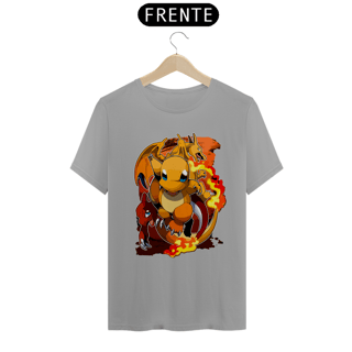Nome do produtoCharmander, Charmeleon e Charizard - Pokemon | Camiseta Unissex