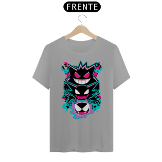 Nome do produtoGastly, Haunter e Gengar - Pokemon | Camiseta Unissex