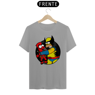 Nome do produtoDeadpool e Wolverine em Os Simpsons | Camiseta Unissex