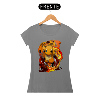 Nome do produtoCharmander, Charmeleon e Charizard - Pokemon | Camiseta Feminina