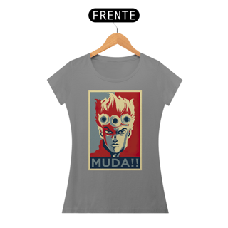 Nome do produtoGiorno, Muda - Jojo's Bizarre Adventure | Camiseta Feminina
