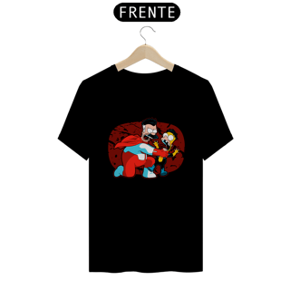 Nome do produtoOmni-Man & Invencível em Os Simpson | Camiseta Unissex