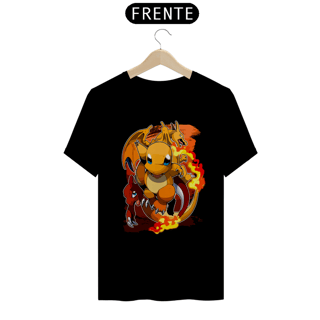 Nome do produtoCharmander, Charmeleon e Charizard - Pokemon | Camiseta Unissex
