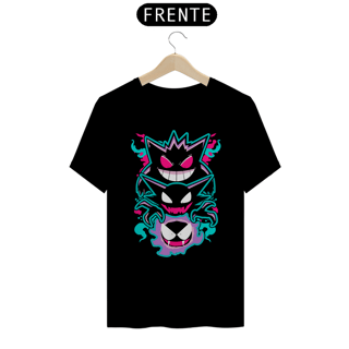 Nome do produtoGastly, Haunter e Gengar - Pokemon | Camiseta Unissex