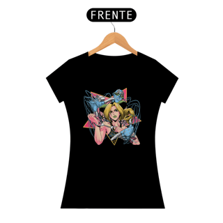 Nome do produtoJolyne e Stone Free - Jojo's Bizarre Adventure | Camiseta Feminina