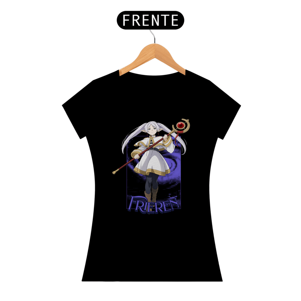 Frieren - Sousou No Frieren v2 | Camiseta Feminina Nome do produto: Frieren - Sousou No Frieren v2 | Camiseta Feminina