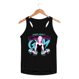 Nome do produtoFitness Verse - Spider Gwen's Aranhaverso | Regata Sport UV Feminina