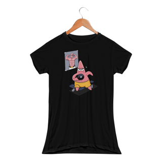 Nome do produtoPatrick Treino v2 - Bob Esponja | Camiseta Feminina Sport UV