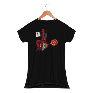 Nome do produtoDeadpool Treino de Perna v2 | Camiseta Feminina Sport UV