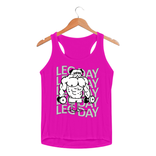 Nome do produtoDog Leg Day | Regata Sport UV Feminina