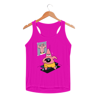 Nome do produtoPatrick Treino v2 - Bob Esponja | Regata Sport UV Feminina
