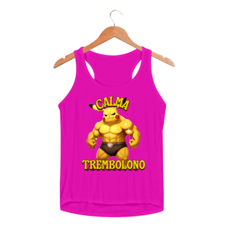 Nome do produtoPikachu Calma Trembolono - Pokemon | Regata Sport UV Feminina