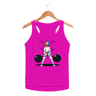 Nome do produtoArlequina Treinando | Regata Sport UV Feminina
