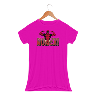 Nome do produtoDeadpool Treino de Perna | Camiseta Feminina Sport UV