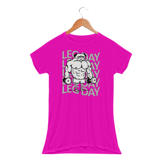 Nome do produtoDog Leg Day | Camiseta Feminina Sport UV
