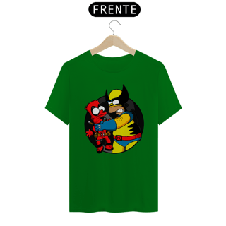 Nome do produtoDeadpool e Wolverine em Os Simpsons | Camiseta Unissex
