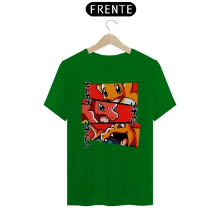 Nome do produtoEvolução Charmander, Charmeleon, Charizard - Pokemon | Camiseta Unissex