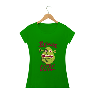 Nome do produtoCuidado Ogro | Shrek - Camiseta Feminina
