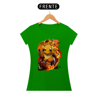 Nome do produtoCharmander, Charmeleon e Charizard - Pokemon | Camiseta Feminina
