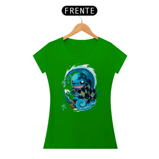 Nome do produtoSquirtle em Demon Slayer | Camiseta Feminina