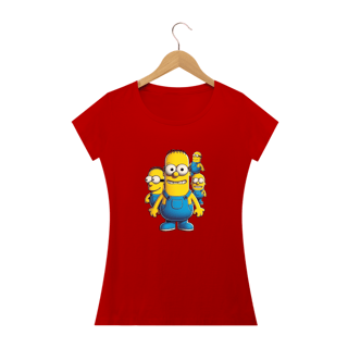 Nome do produtoMinions e Simpsons - Camiseta Feminina