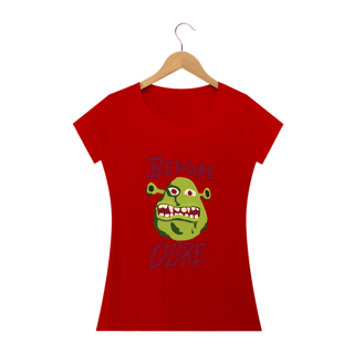 Nome do produtoCuidado Ogro | Shrek - Camiseta Feminina