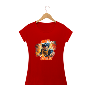 Nome do produtoSuper Saiyajin Vegeta | Dragon Ball - Camiseta Feminina