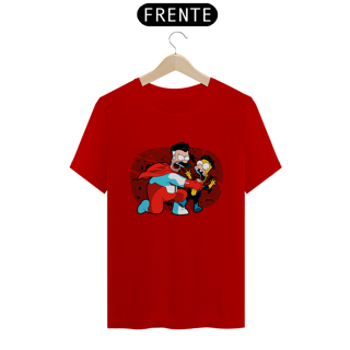 Nome do produtoOmni-Man & Invencível em Os Simpson | Camiseta Unissex