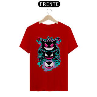 Nome do produtoGastly, Haunter e Gengar - Pokemon | Camiseta Unissex