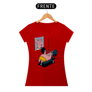 Nome do produtoPatrick e Majin Boo em Treino | Camiseta Feminina