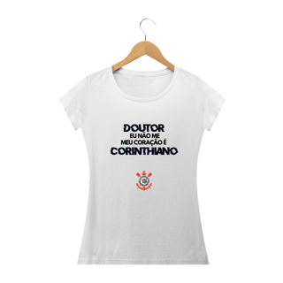 Nome do produto Baby Look Branca - Coração Corinthiano