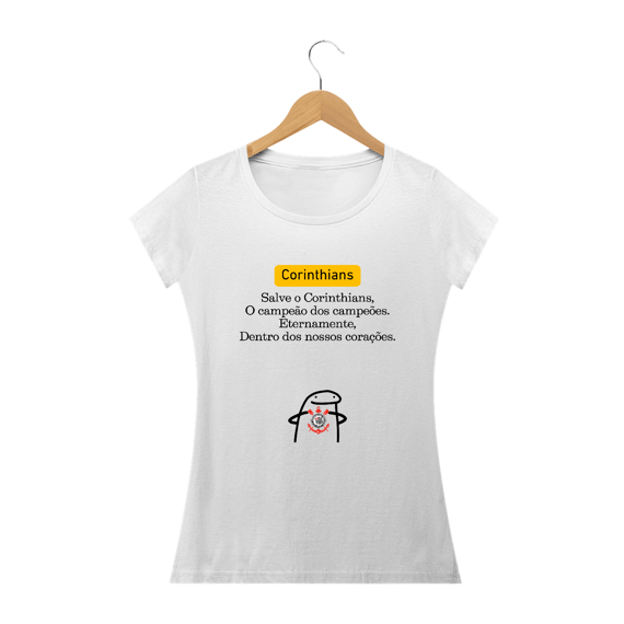 Baby Look Hino do Corinthians - Flork