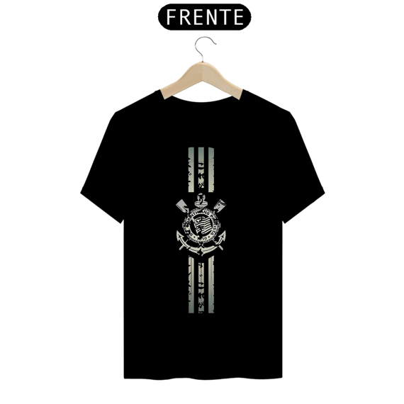 Camiseta Preta Símbolo Vertical
