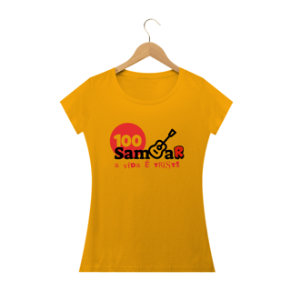 Nome do produto Camiseta Baby Long Feminina - Sem Sambar a Vida é Triste