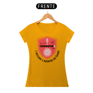 Nome do produto Camiseta Baby Look Feminina - Sim Sou Compositora