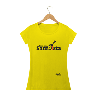 Nome do produto Camiseta Baby Long Quality Feminina - Sim Sou Sambista
