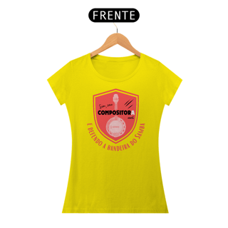 Nome do produto Camiseta Baby Look Feminina - Sim Sou Compositora