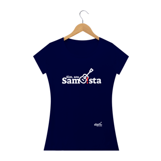 Nome do produto Camiseta Baby Long Quality Feminina - Sim Sou Sambista