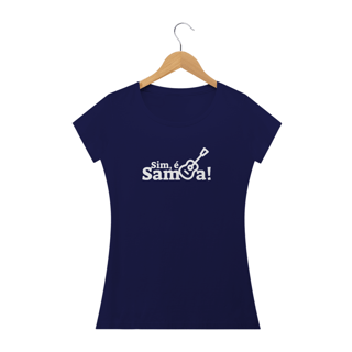 Nome do produto Camiseta Baby Long Feminina - Sim é Samba