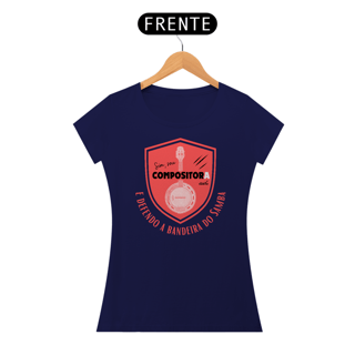 Nome do produto Camiseta Baby Look Feminina - Sim Sou Compositora