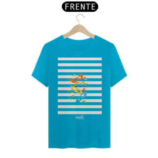 Nome do produto Camiseta Clássica Masculina - Carnaval Azul e Branco