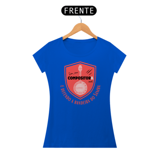Nome do produto Camiseta Baby Look Feminina - Sim Sou Compositora