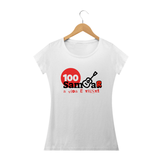 Nome do produto Camiseta Baby Long Feminina - Sem Sambar a Vida é Triste