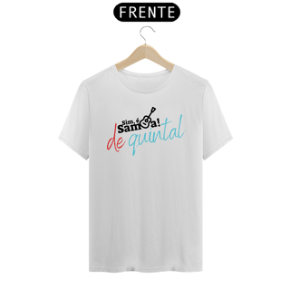 Nome do produto Camiseta Clássica Masculina - Sim é Samba de Quintal