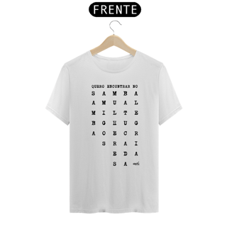 Nome do produto Camiseta Clássica Masculina - Quero Encontrar no Samba