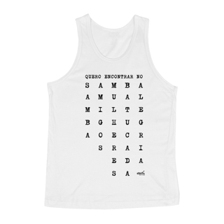 Nome do produto Camiseta Regata Masculina - Quero Encontrar no Samba