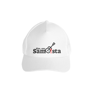 Nome do produto Boné Americano com Tela - Sim Sou Sambista