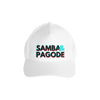 Nome do produto Boné Americano com Tela - Samba e Pagode