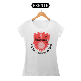 Nome do produto Camiseta Baby Look Feminina - Sim Sou Compositora