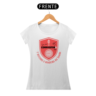Nome do produto Camiseta Baby Look Feminina - Sim Sou Compositora